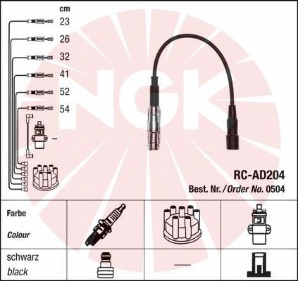 DRIVING GEAR NGK RC-AD204 0504 photo 2 - milautoparts-fr.ukrlive.com