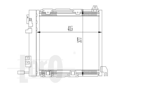 RADIATOR AIR CONDITIONER OPEL ZAFIRA A 2.0 2.2 DTI photo 3 - milautoparts-fr.ukrlive.com