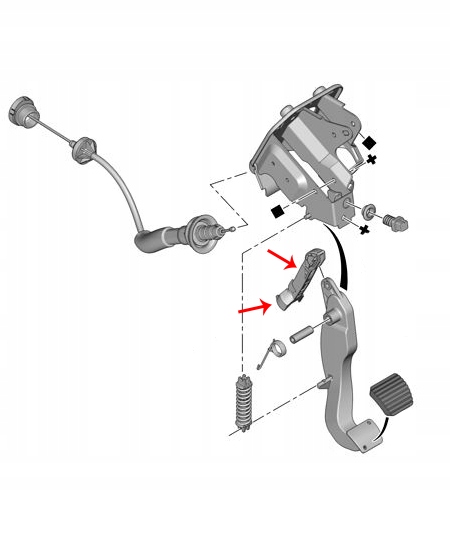 RIVET FIXATION CABLES PÉDALES ENSEMBLE D'EMBRAYAGE PEUGEOT 206 ORIGINAL photo 4 - milautoparts-fr.ukrlive.com