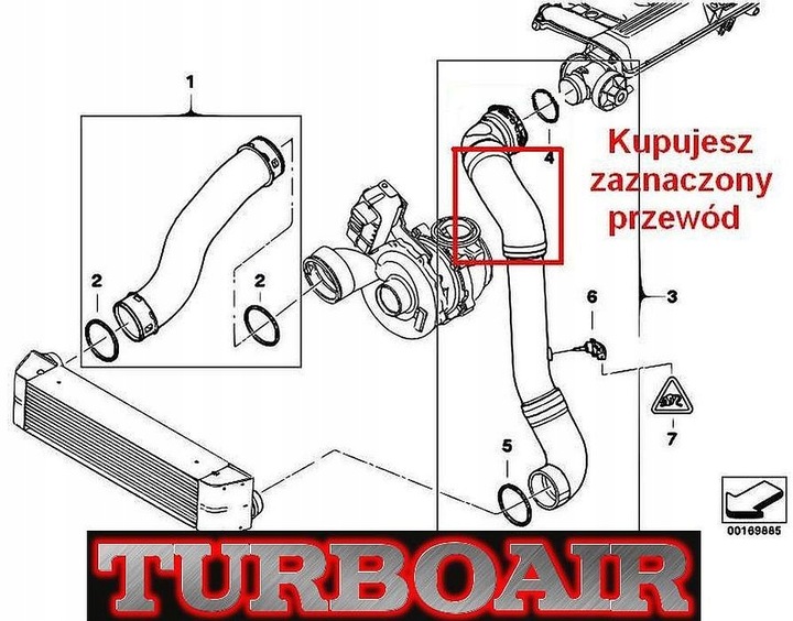 BMW X3 E83 LCI 3,0D M57N2 FIL TUYAU BUSE TURBO DE RADIATEUR photo 7 - milautoparts-fr.ukrlive.com