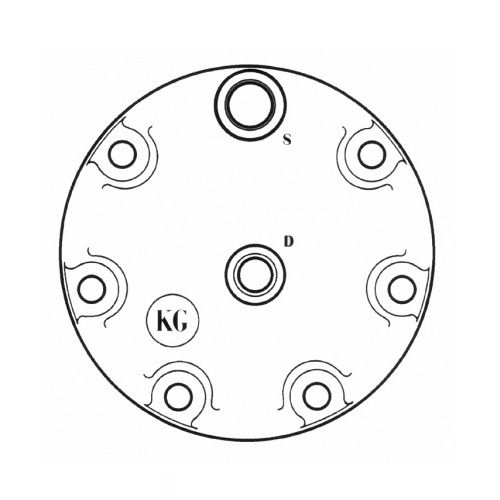 3001101 COVERING CYLINDER HEAD SANDEN SD7H15 H/OR TYPE KG photo 2 - milautoparts-fr.ukrlive.com