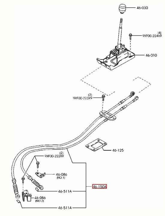 CABLE MODIFICATIONS GEAR MAZDA TRIBUTE 2.0 2000-2008 photo 2 - milautoparts-fr.ukrlive.com