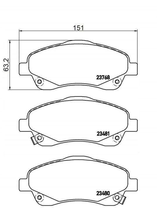 PADS QP0579C CERAMIC TOYOTA AVENSIS T25 FRONT photo 2 - milautoparts-fr.ukrlive.com