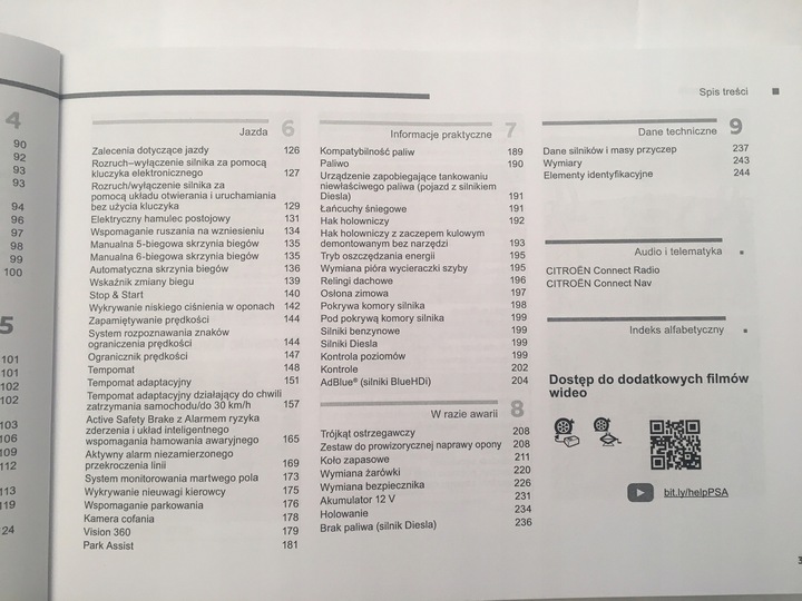 CITROEN C4 SPACETOURER INSTRUCTION DE SERVICE 2018- photo 3 - milautoparts-fr.ukrlive.com