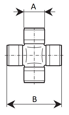 22X57,5 CROSS-PIECE SHAFT photo 3 - milautoparts-fr.ukrlive.com