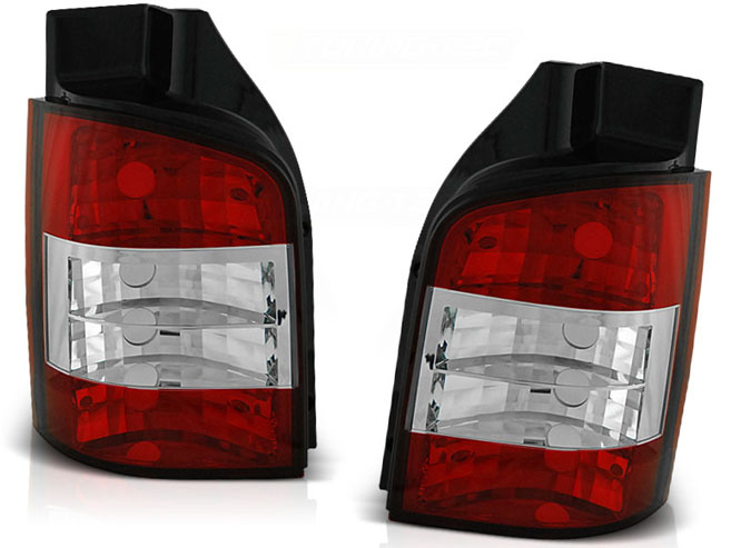 FEUX ARRIÈRE ARRIÈRE POUR VW TRANSPORTER T5 04.2003-2009 RED WHITE MGZ photo 1 - milautoparts-fr.ukrlive.com