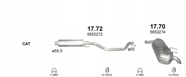 SILENCER END OPEL VECTRA C/SIGNUM 1,9CDTI/2,0DTI photo 1 - milautoparts-fr.ukrlive.com