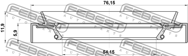 ÉTANCHÉITÉ MOYEU 95HDS-56760612X FEBEST photo 2 - milautoparts-fr.ukrlive.com