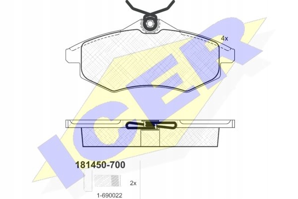 PADS BRAKE IE181450-700 photo 4 - milautoparts-fr.ukrlive.com