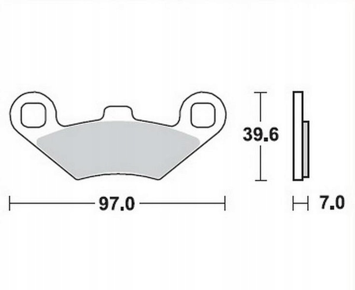 BRENTA PADS BRAKE KH159 SPIEK METALICZNY (ZLOTE) POLARIS (39,6X97X7) photo 5 - milautoparts-fr.ukrlive.com