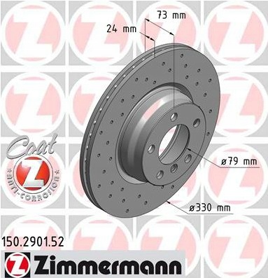 ZIMMERMANN SPORT FRONT BMW 4 F32 F33 F36 330MM photo 2 - milautoparts-fr.ukrlive.com