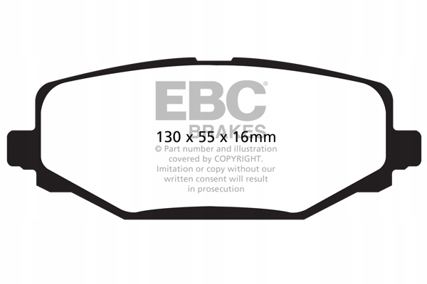 EBC YELLOW PADS REAR LANCIA VOYAGER 11- photo 2 - milautoparts-fr.ukrlive.com