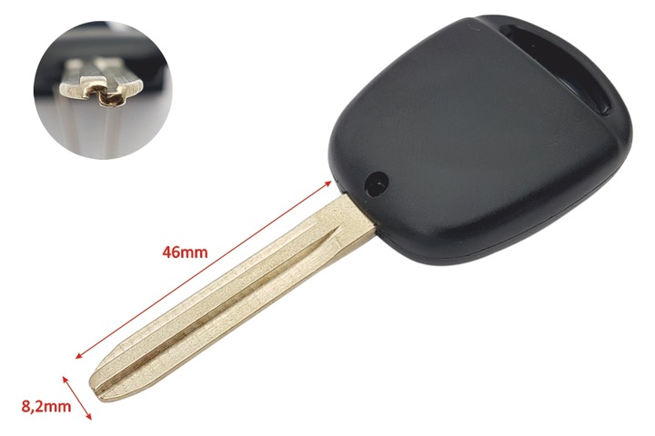 CASING REMOTE CONTROL KEY REMOTE CONTROL KEY FOR CAR TOYOTA AVENSIS T25 T22 photo 2 - milautoparts-fr.ukrlive.com