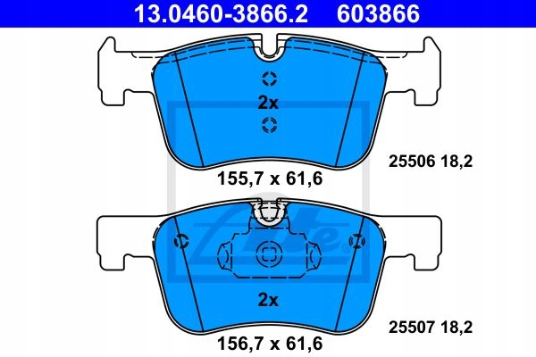 ATE PADS FRONT BMW 3 F30 F31 F34 12- 316 318 320 photo 2 - milautoparts-fr.ukrlive.com