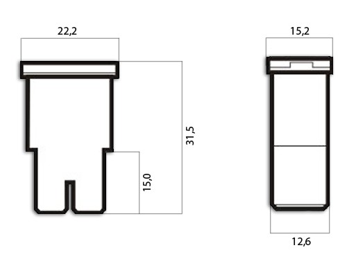 FUSES 40A IN BODY JAPVAL TYPE 'F' (1SZT) PCS. AC 000664 photo 2 - milautoparts-fr.ukrlive.com