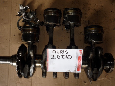 Коленвал поршни toyota auris 2, 0 d4d, Цена