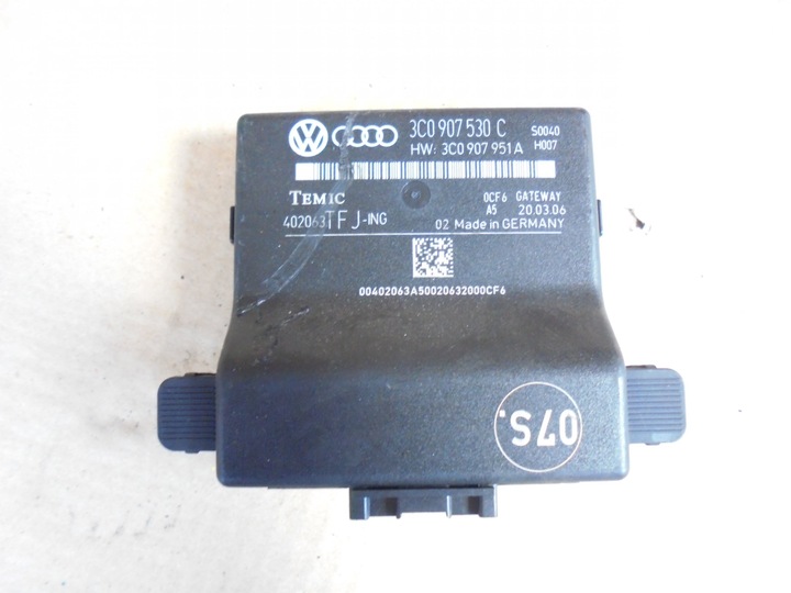 фото №1, Модуль блок керування шлюз 3c0907530c vw passat b6