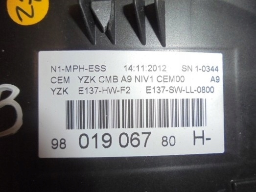 фото №3, Peugeot 208 спидометр приборы 9801906780 англия