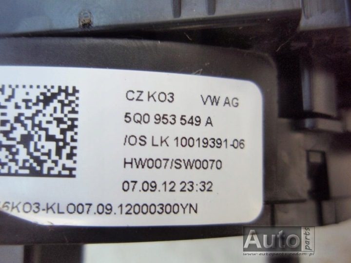 фото №8, Подрулевые рычаги 5q0953507ag 5q0953613aj 5q0953549a golf 7