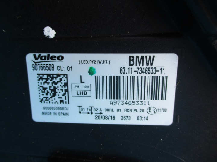 фото №5, Bmw x1 f48 лампа передняя левая перед