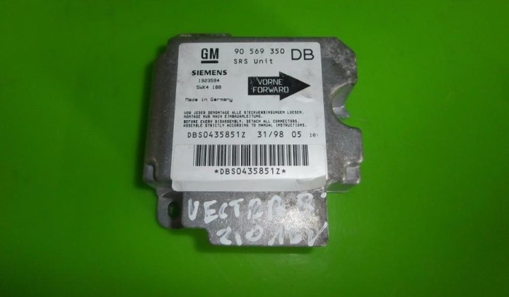 фото №1, Датчик подушка безопасности opel vectra b 2.0 16v 90569350 db