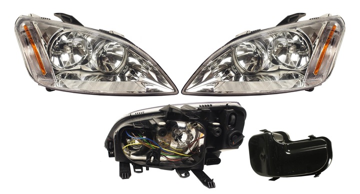 фото №1, Лампы focus c-max 03-07 фара ford фары комплект левая + правая