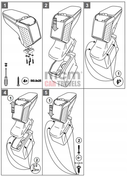 фото №6, Подлокотник peugeot 208 2020- 2008 2020- подлокотник armster 2 чёрный