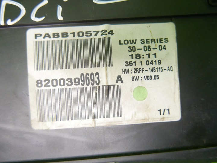 фото №7, Спидометр 8200399693a renault megane ii phi 1.9 dci