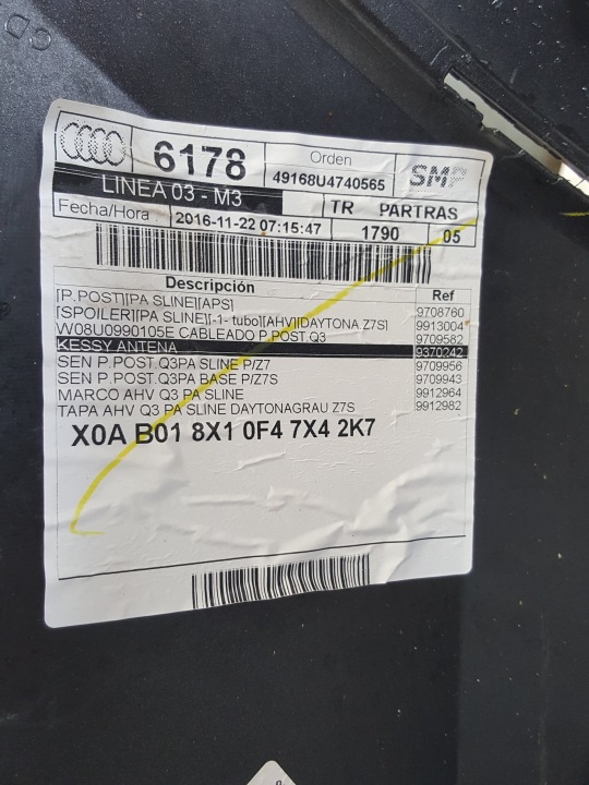 фото №11, Audi q3 8u0 s line задній бампер 2014-2018r