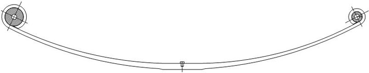 фото №1, Рессора рессоры daf 400 зад 1p pod ось