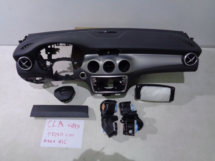 фото №1, Mercedes-benz cla w117 панель подушка безпеки ремені біла nić