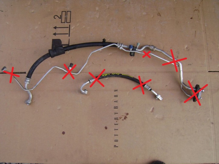 TUBI CLIMATIZZATORE ARIA CONDIZIONATA HONDA CIVIC UFO DIESEL