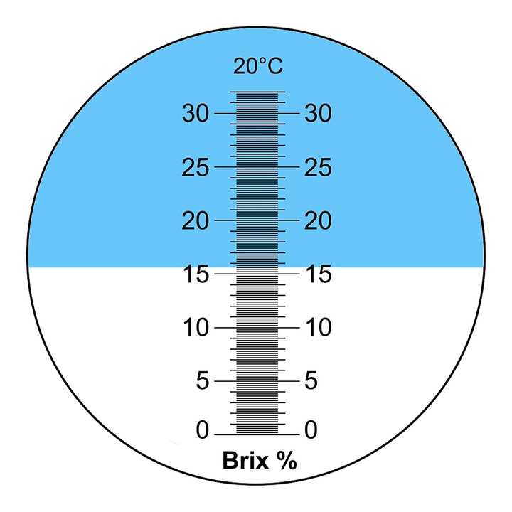 Refraktometr 0-32% Brix Cukromierz Balingometr ATC
