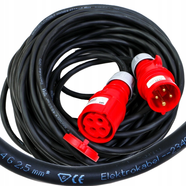 prodlužovací kabel 16A 4p gumový Ow 4x2,5 22 m