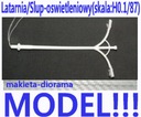 Zdjęcie oferty: Latarnia lampa peron dworzec slup H0 makieta model