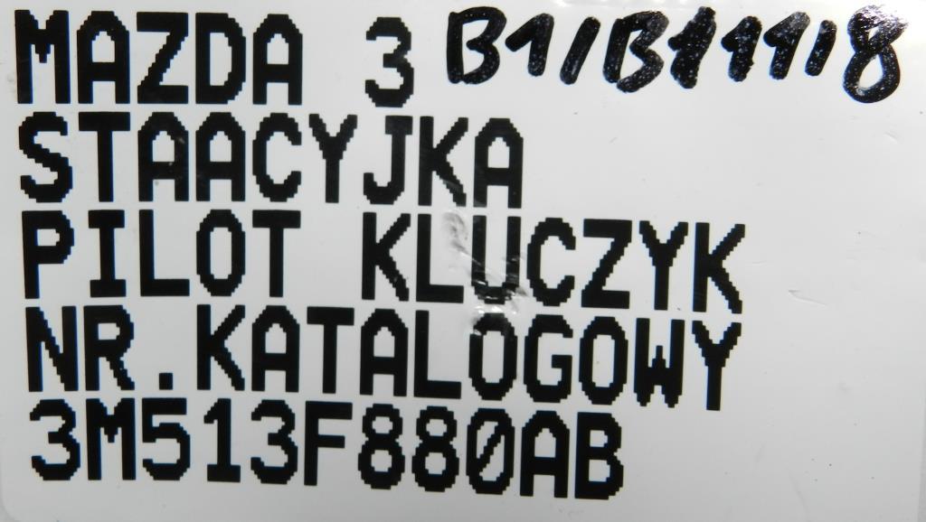 фото №10, 3m513f880ab замок зажигания ключ mazda 3 i bk