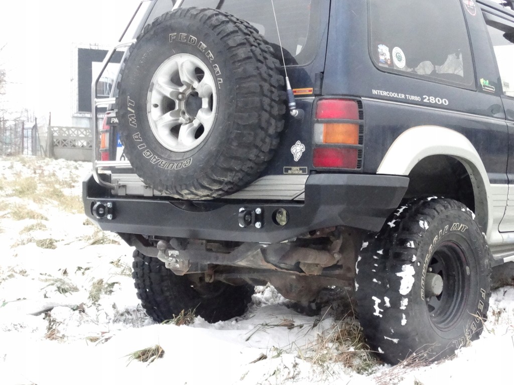 фото №11, Бампер задний mitsubishi pajero 2 стальной бесплатно