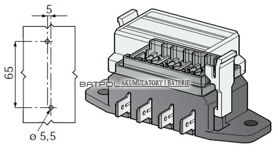 фото №12, Коробка роз'єм корпус запобіжників uni 4 pól