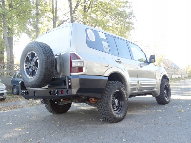 фото №10, Бампер задня задній mitsubishi pajero 2 металевий 4x4