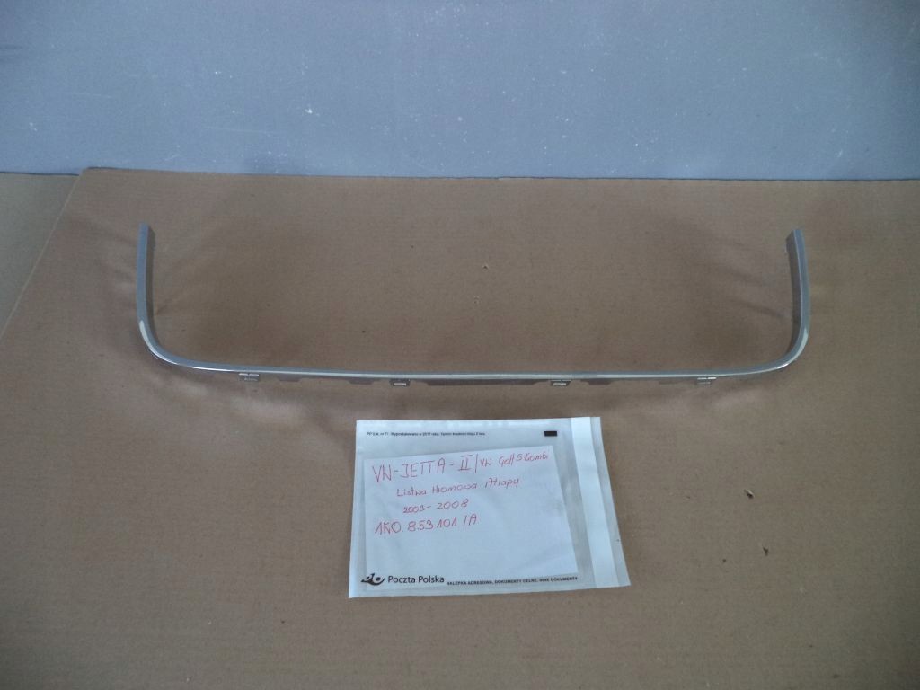 фото №1, Vw jetta 2 ii golf 5 молдинг бампера решётка радиатора перед