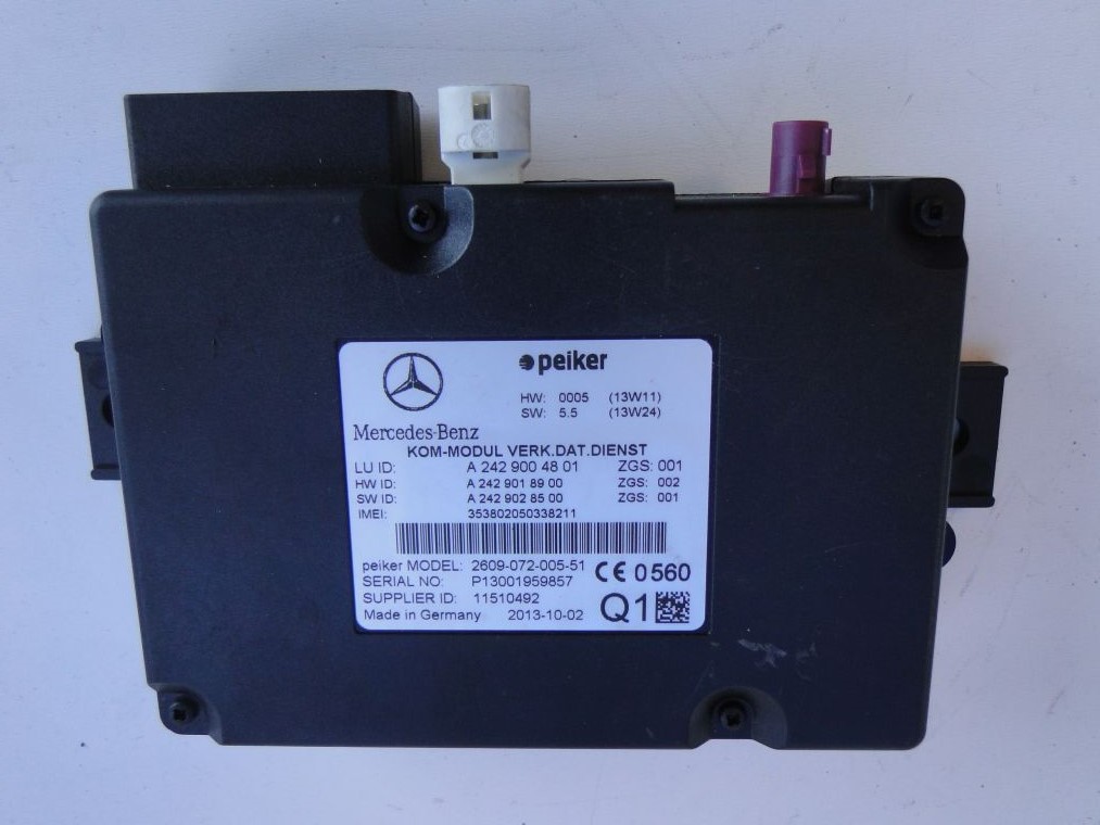 фото №2, Mercedes w447 slk r172 sl r231 модуль a2429004801