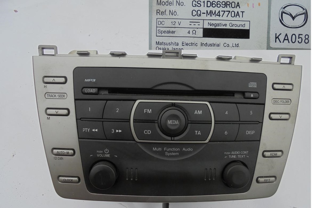 фото №1, Mazda 6 ii gh радио cd mp3 исправные гарантия 20dni