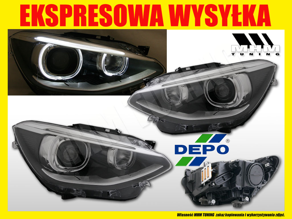 фото №2, Фара лампа кільця led drl angel bmw 1 f20 f21