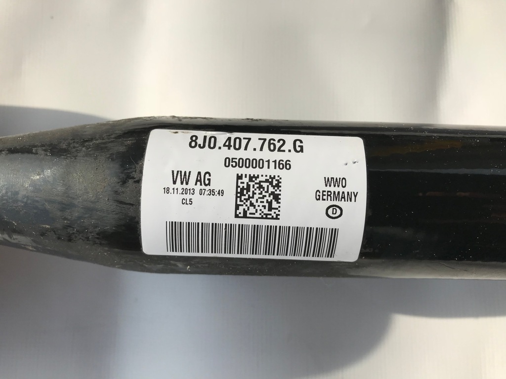 фото №2, Audi tt tts 8s привідний вал półośka права 8j0407762g