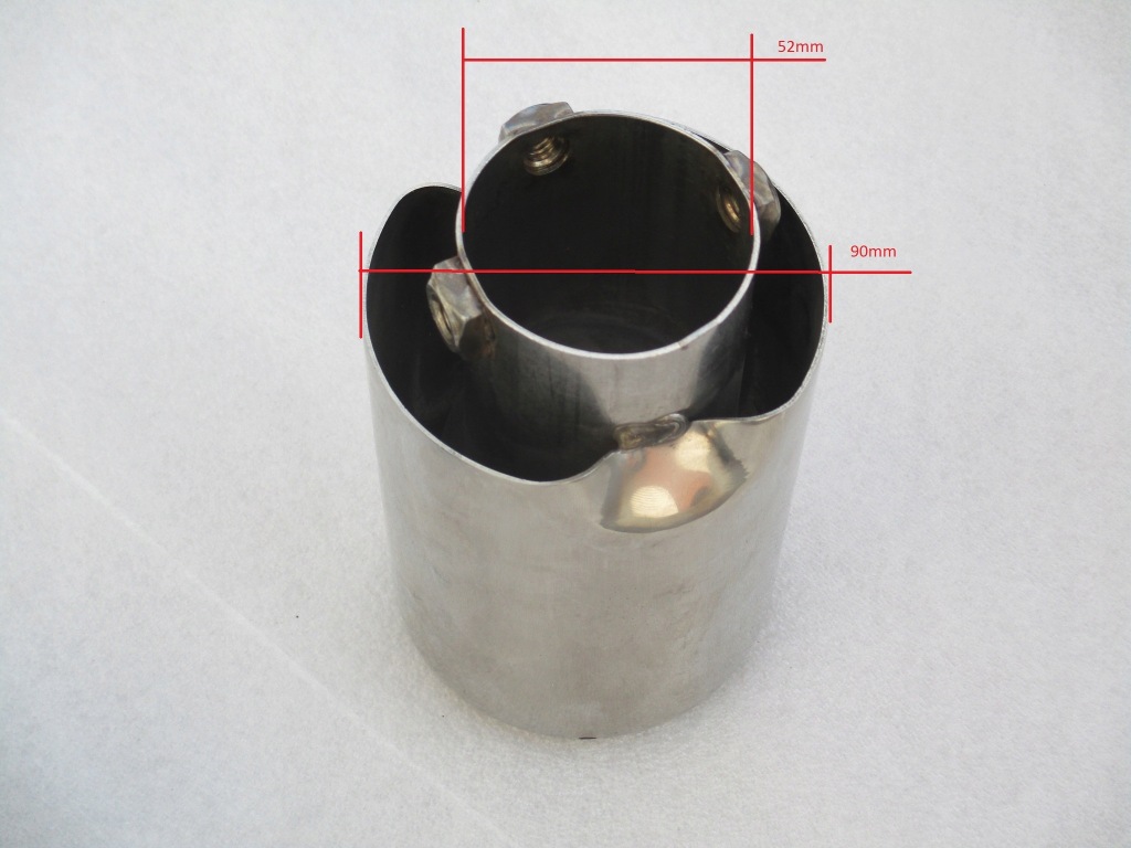 фото №5, Наконечник выхлоп накладка глушителя сталь нержавеющая