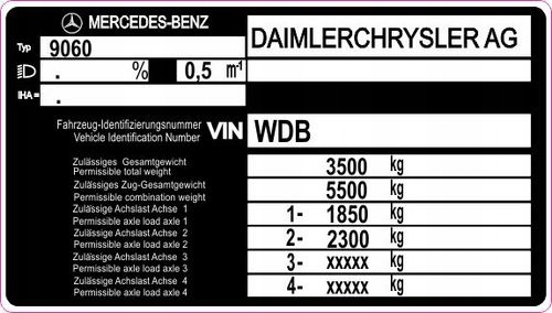 Наклейка идентификационная vin автомобильная каждый тип все виды Недорого
